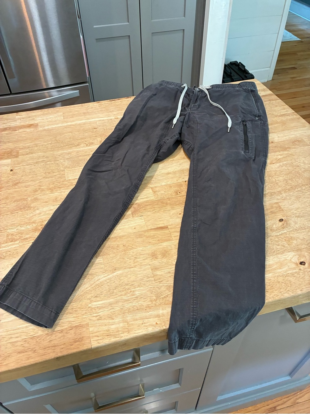 Vuori Ripstop Climber Pants Mens Medium Charcoal Grey Stretch Outdoor Trousers